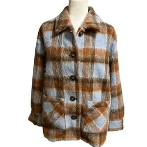 Cozy Plaid Flannel Coat
